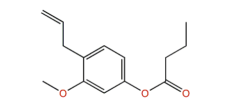 4-Allyl-3-methoxyphenyl butyrate